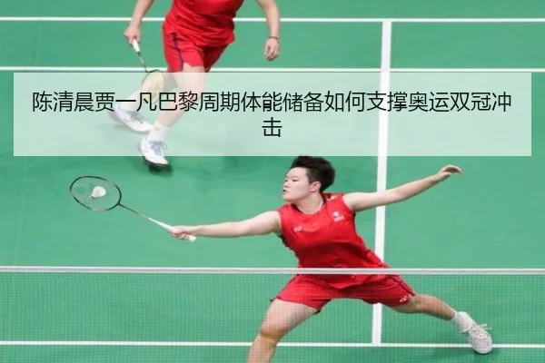 陈清晨贾一凡巴黎周期体能储备如何支撑奥运双冠冲击