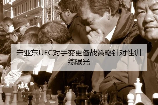 宋亚东UFC对手变更备战策略针对性训练曝光